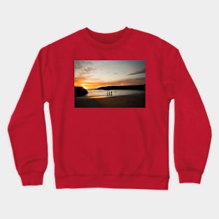 Sunrise Swimmers at Cullercoats Bay Crewneck Sweatshirt